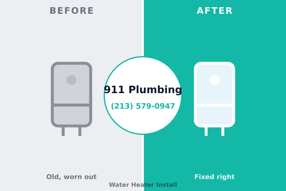 Before and after: plumbing company Inman, KS